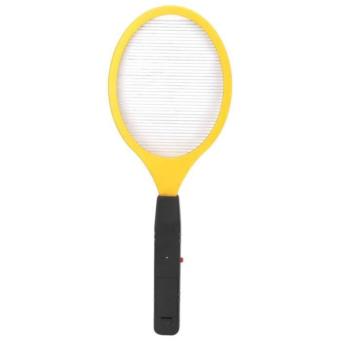 ROM Lampe Anti-Moustique Sans Fil Électrique Swatter Bug Zapper Raquette Insectes Killer (Jaune)