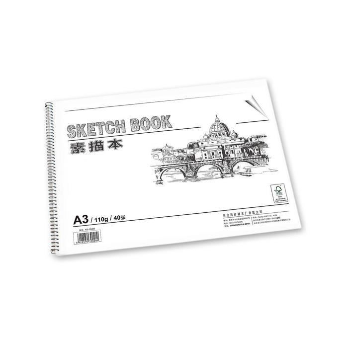 110g 40 Feuilles Dessin Carnet De Croquis Art Peinture Papier Carnet De Croquis A3 Achat Vente Kit Papier Creatif 1 Piece 110g Bloc De Croquis Cdiscount