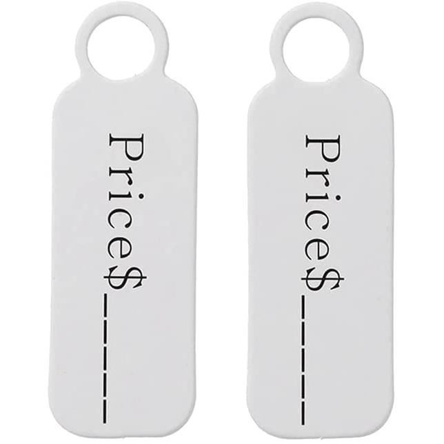 Étiquettes Suspendues PVC Pour Permis De Stationnement | Lot De 100 | 7,6x12,7 Cm | Réutilisables, écriture Effaçable