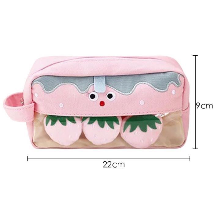 Grande Trousse à Crayons En Forme De Cochon Mignon Avec 2 Compartiments