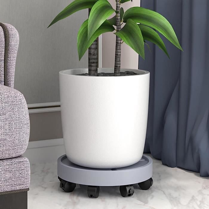 Chariots À Plantes En Bois, Avec Roulettes, Support De Pot De Fleurs
