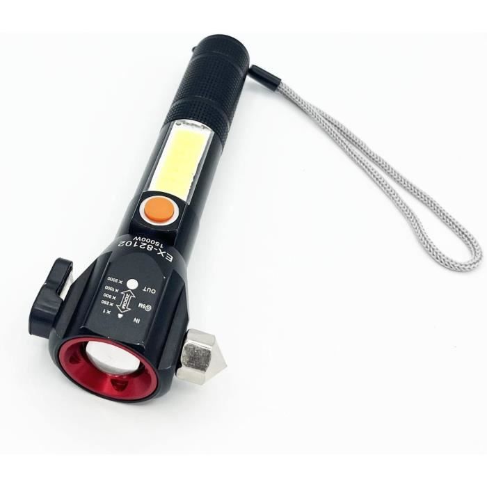 Porte-clés Lampe Torche Rouge LED