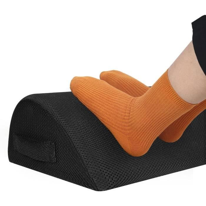 Repose-pieds Ergonomique Sous Bureau - Coussin Mémoire De Forme Pour Mieux S’asseoir | Réduction Mal De Dos