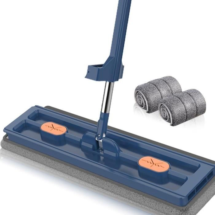 Serpillère Grande Vadrouille Télescopique De Microfibre Rotative