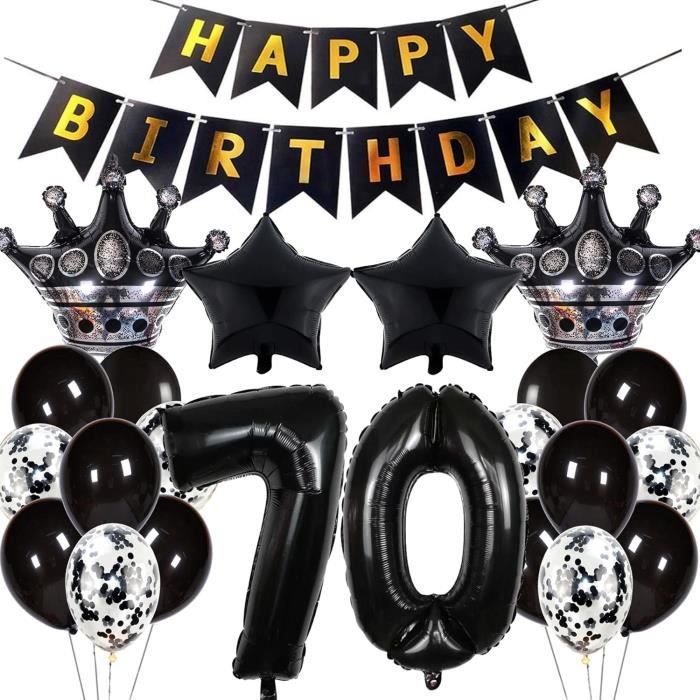 Décoration anniversaire 70 ans - guirlande joyeux anniversaire