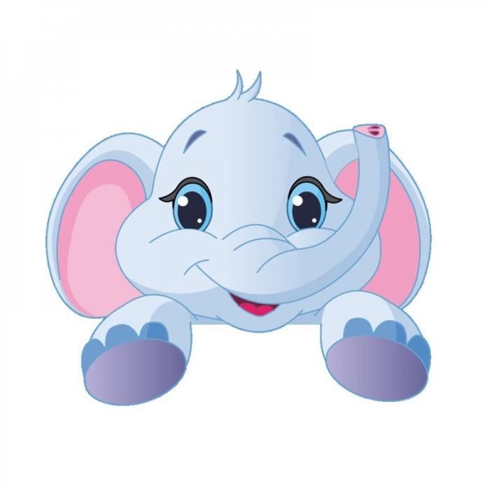 Elephant Dessin animé Tapis Elephant et hiboux d'amour 
