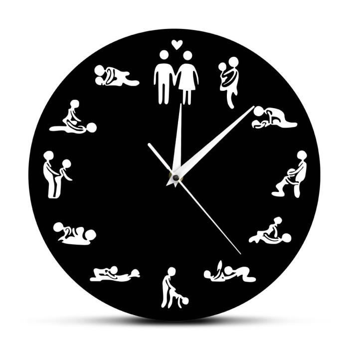 Horloge Murale Noir Vilain Grossier L Humour 24 Heures Positions Sexuelles Karma Sutra Mariage Partie Decoration Couple Valentines Cdiscount Maison Horloge Murale Noir Vilain Grossier L Humour 24 Heures Positions Sexuelles Karma Sutra Mariage Partie Decoration Couple Valentines Cdiscount Maison