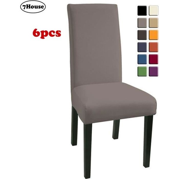 4 à 6 housses Housse de chaise de maison Yisun Lot de 4 Green Style moderne En Spandex Housses pour chaise haute Leaf Pattern 