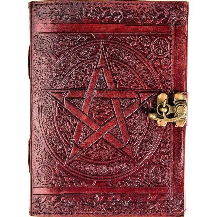 Urban Leather Journal pentagramme étoile pour homme et femme , Grimoire