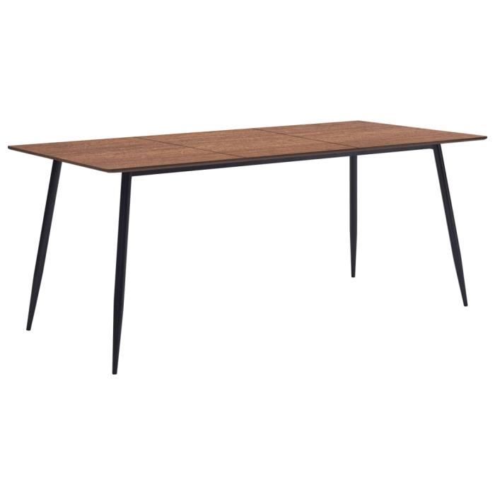 table de salle à manger marron 180x90x75 cm - pop - market - mdf, haut de gamme®hldgne®
