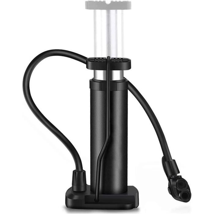 Mini Pompe à Vélo Portable Avec Manomètre - Presta Et Schrader - Alu Noir