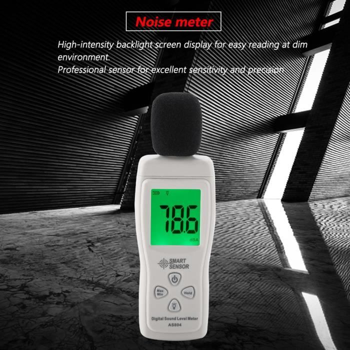 Décibelmètre Numérique 30-130dB – Enregistrement USB – Mesure Bruit Professionnel