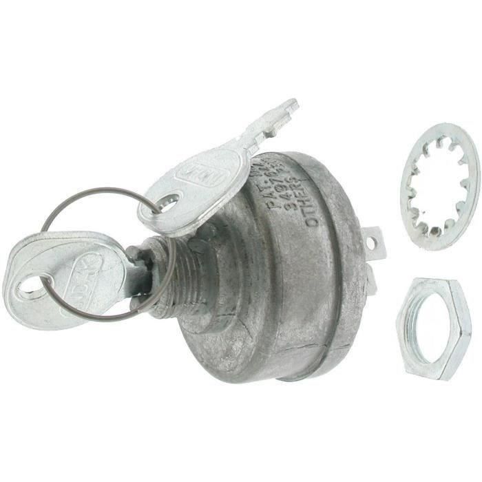 Contacteur à clé JOHN DEERE AM102544 modèles 141 PC2189 - 142-162 PC2277 - 3 positions - 5 bornes