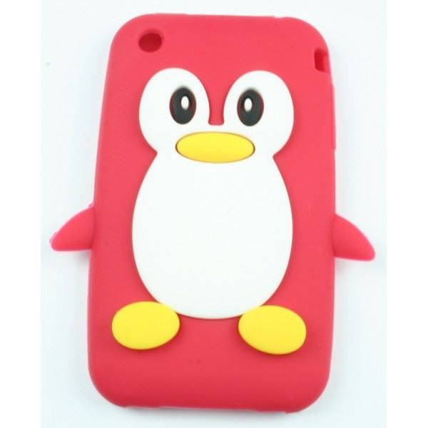 Coque Silicone Pour Ipod Touch 5 En Forme De Pingouin Bleu Turquoise