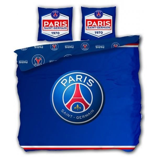 PSG Parure de lit Paris SaintGermain  240 x 220 cm  Cdiscount Maison