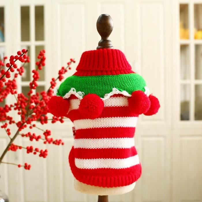 Pull de noel pour chat vetement pour chiot manteau en tricot tenue pour animaux de compagnie Chihuahua Yorkshire EA28023 Cdiscount