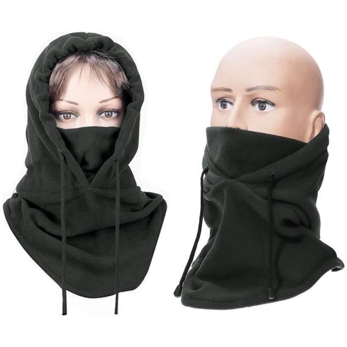 Cagoule Multifonction RoySmart - Noir - Pour Moto, Ski, Randonnée - Protection Vent/Froid