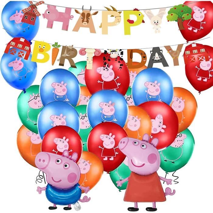 Peppa Pig Décorations D'Anniversaire En Ballon Pour Filles De 3