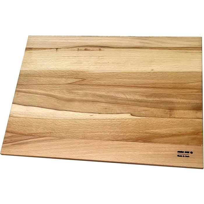 planche a decouper professionnelle en bois de hetre rectangulaire 40 x 30 x 2 7 cm avec finition a l huile207 cdiscount maison