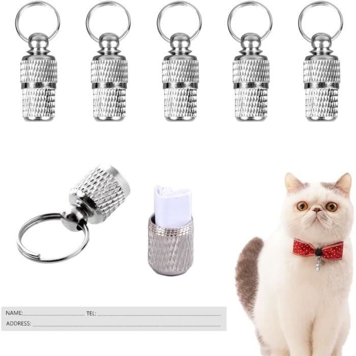 2 Médailles Pour Chien Avec Code QR GNHG - Anti-Perte - Noir & Blanc - ABS Léger - Pas D'Abonnement