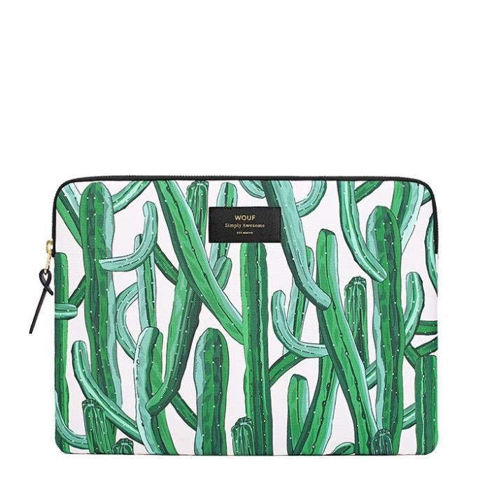 Housse ordinateur 13 pouces Wouf 32.5 cm Wild cactus 22.7 WILD CACTUS Cdiscount Bagagerie Maroquinerie