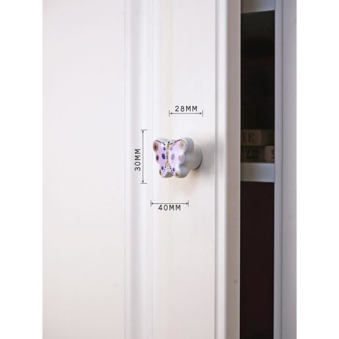 6 Boutons En Céramique En Forme De Citrouille, Boutons En Porcelaine Pour Meubles, Poignées Rondes Pour