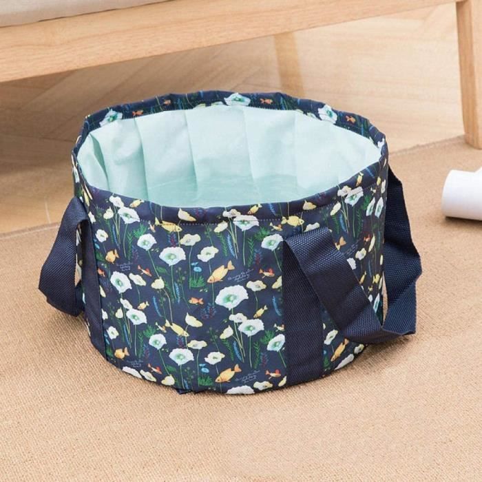 Seau Pliant POPETPOP 8,5 L – Bassin Portable Rouge Pour Pêche, Camping, Randonnée, Voyage – Étanchéité Totale, Ultra Compact