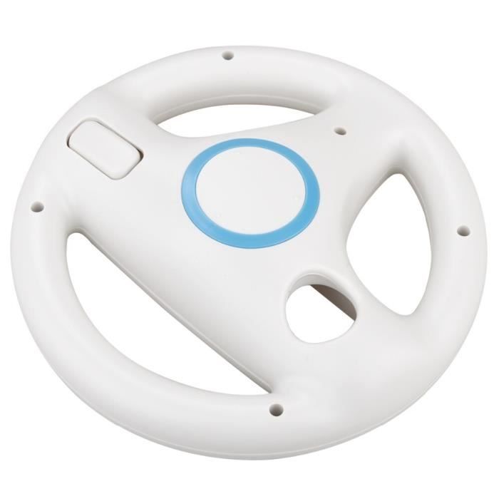 Volant Wii Noir - Compatible Avec Les Jeux De Course Nintendo Wii