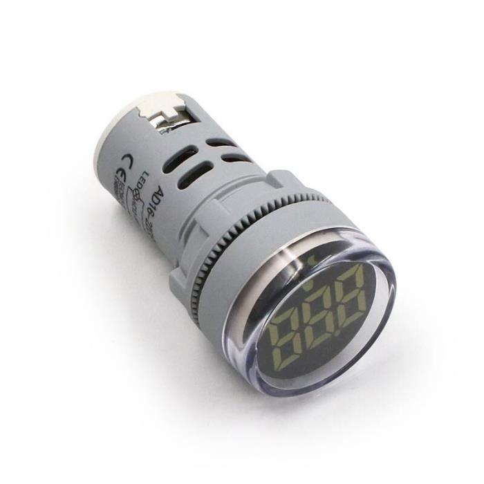 Voltmètre Numérique LED 70-380V AC - Affichage Clair Pour Voiture Camion Moto Bateau