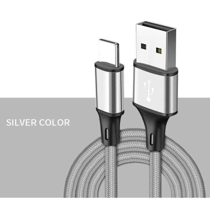 Câble USB Type-C Quick Charge 3.0 Pour Recharge Rapide, Cordon De