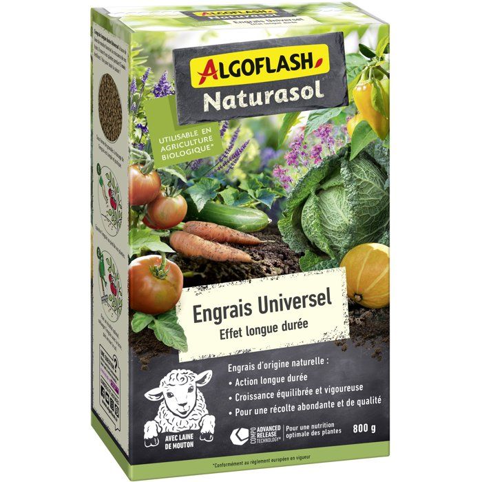 Engrais universel ALGOFLASH NATURASOL Longue durée 800 g UAB