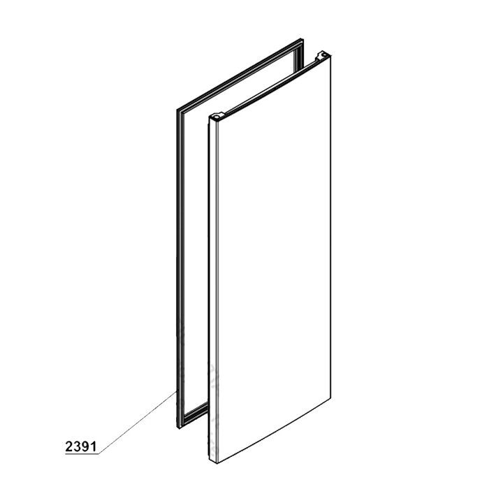 Joint de porte (partie réfrigérateur) (repère 2391) Frigo Réfrigérateur Congélateur 4633084800 4669522400 BEKO