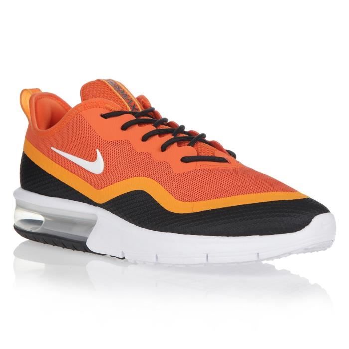 NIKE Baskets Air Max Sequent 4,5 - Homme - Orange et Noir - Achat