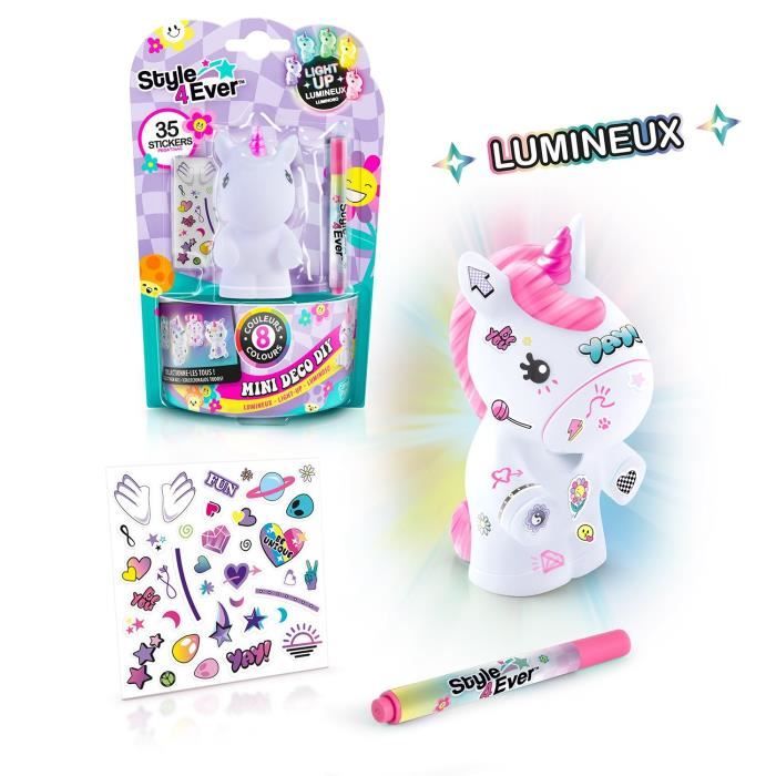Licorne Y2K DIY Lumineuse Canal Toys OFG 267 – Décoration Lumineuse, 35 Stickers Inclus