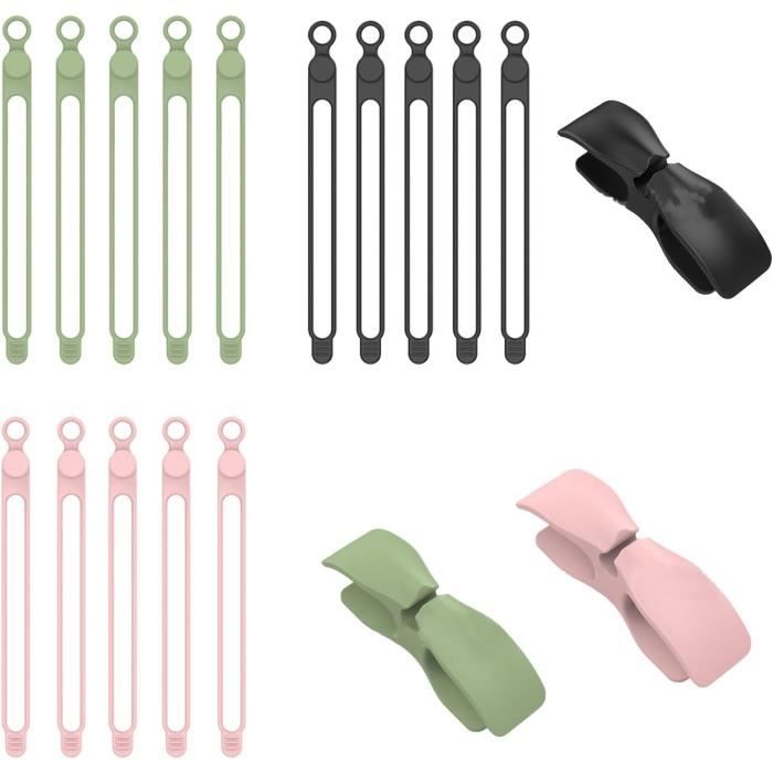 Lot De 100 Serre-Câbles Autobloquants Réutilisables - 7,5 Mm X 400 Mm Organisateur De Cables Polyvalent Durable Noir 98499120