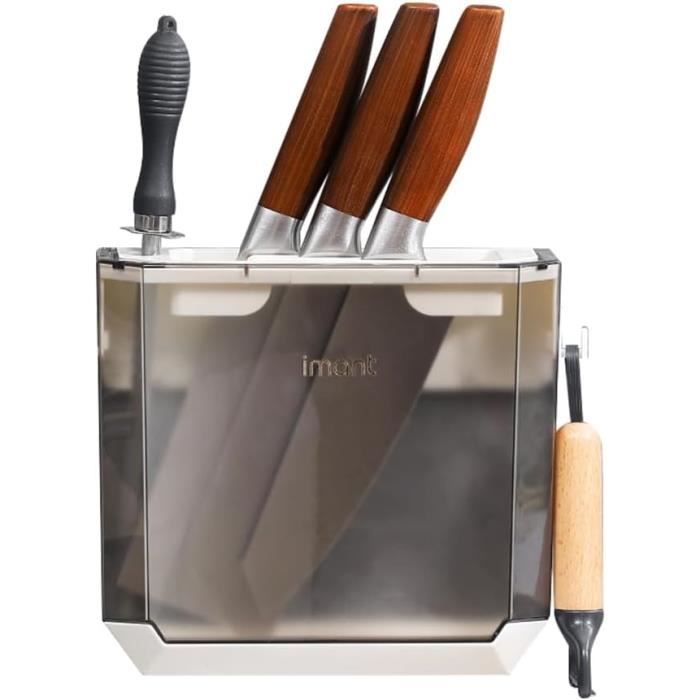 FINGERINSPIRE Vitrine Acrylique Transparente Avec Base Noire