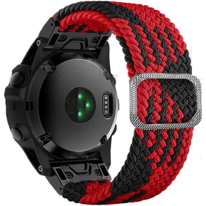 Bracelet Nylon Pour Garmin Fenix/Forerunner - Sangle Deux Pièces Réglable - Multicolore - Neuf Avec Étiquettes