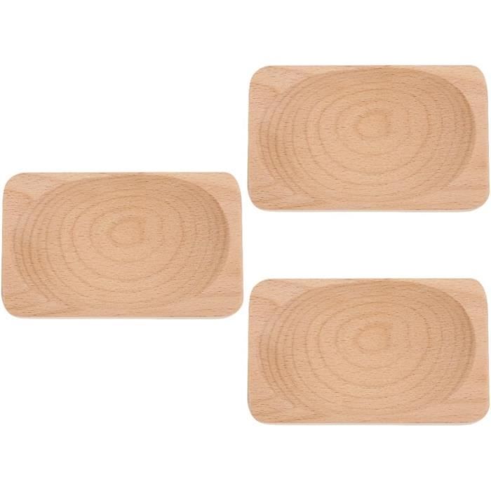 Planche à Découper En Bois Forme Livre - 3 Pièces Avec Support - Pour Cuisine, Fromage, Viande, Légumes