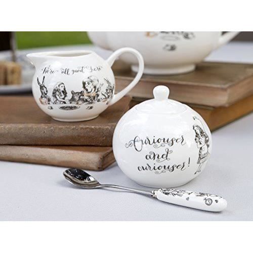 Mug Alice Au Pays Des Merveilles 325 Ml – Céramique – Illustrations Tenniel – Chapelier Fou – Cadeau Lecteur