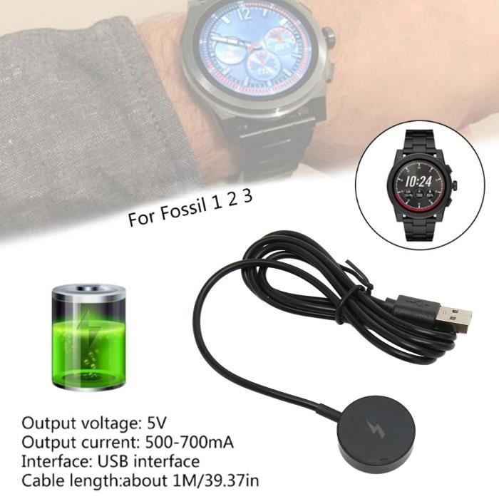 XIG Chargeur de montre intelligente pour Gen 1 2 3 Chargeur de montre intelligente magnétique USB Smartwatch Cble gps pack