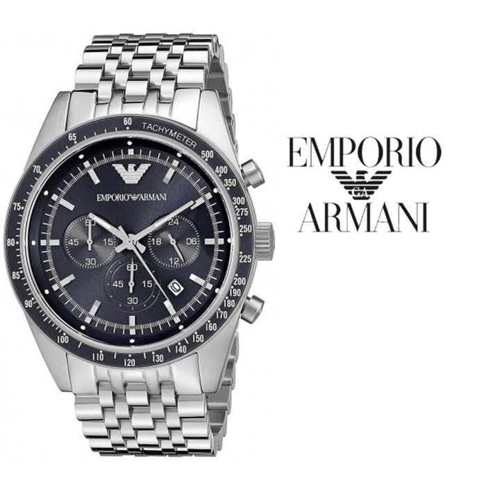 Emporio armani tachymeter watch new arrivals