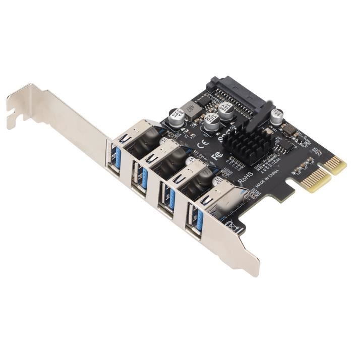 Carte D'extension Mini PCI-E Vers USB 2.0 - Ajoute Des Ports USB à Un PC Portable Ou De Bureau - Plug And Play