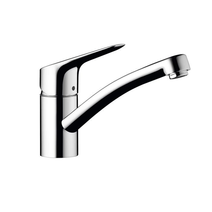 hansgrohe robinet mitigeur de cuisine mysport s steel optic sans douchette effet acier brosse cdiscount bricolage
