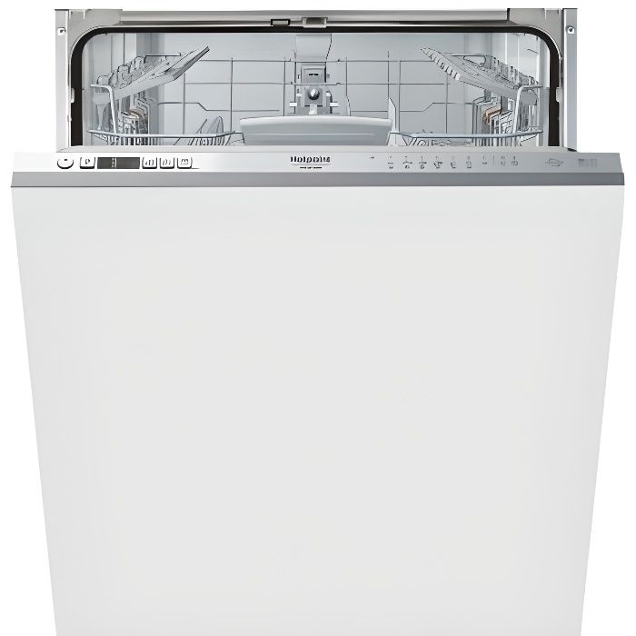 Lave-vaisselle HOTPOINT HIO3T141W - 14 couverts - Silencieux - Économie d'énergie - Blanc