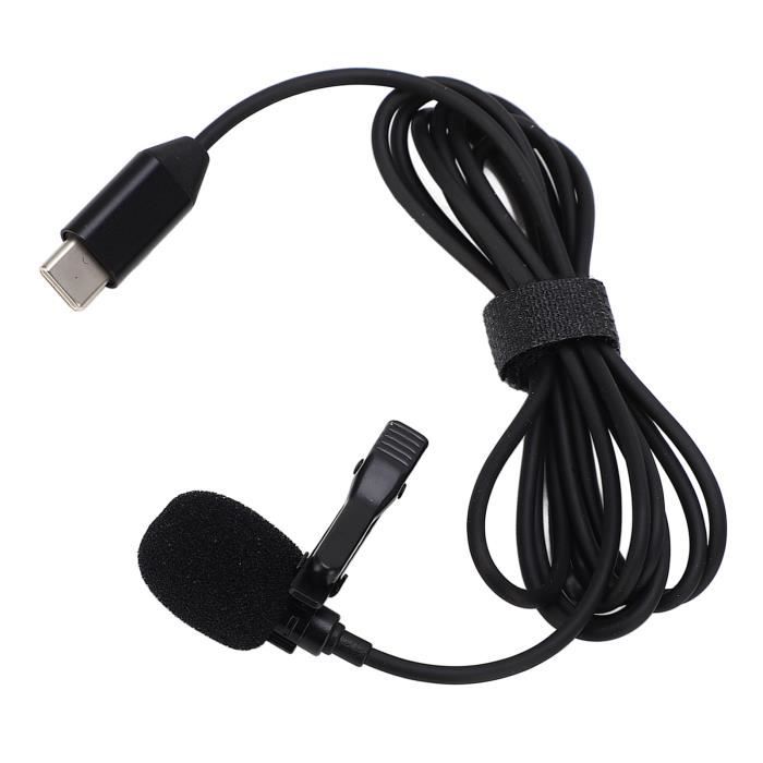 HURRISE Micro cravate Lavalier Microphone Lavalier pour caméra d'action