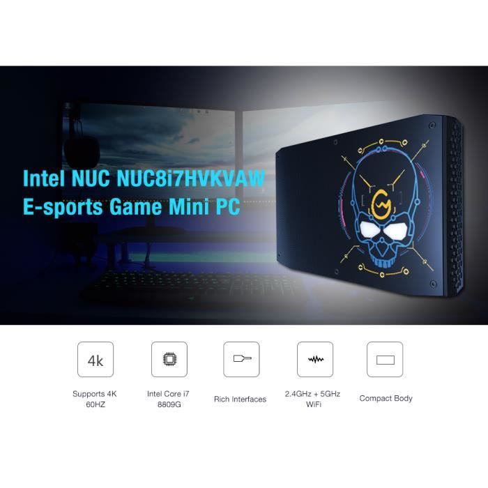 Game Mini PC Intel NUC NUC8i7HVKVAW E-sports Intel