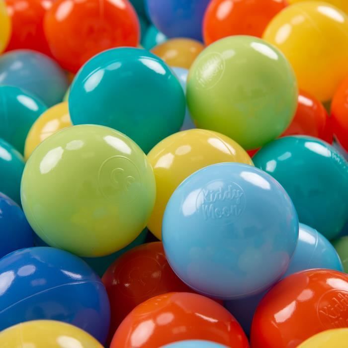KiddyMoon Balles Colorées Plastique 7cm pour Piscine Enfant Bébé Fabriqué  en EU, Cuivre