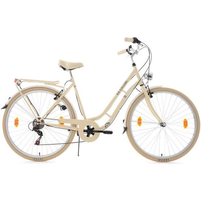 V lo de ville KS CYCLING Casino Femme 6 Vitesses Beige