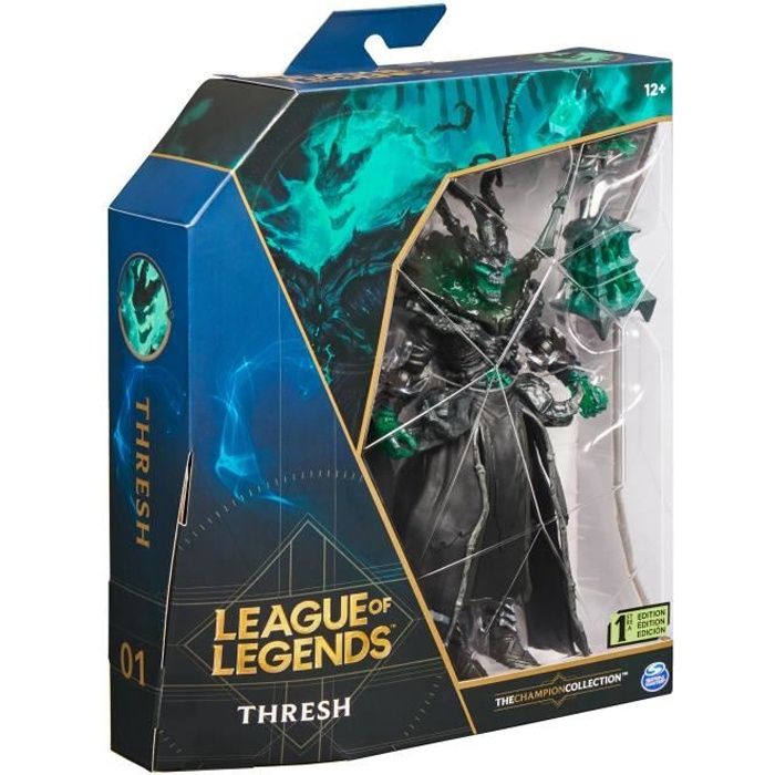 Figurine Thresh League of Legends - 18 cm - Accessoires premium et 19 points d'articulation