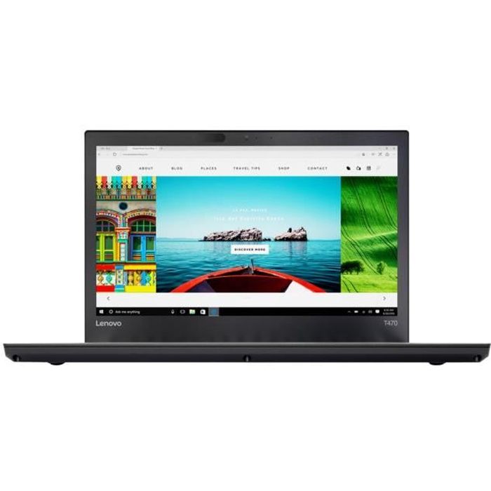 Lenovo ThinkPad T470 i5 Ordinateur portable 35 6 cm 14 Full HD Intel® Core™ i5 8 Go DDR4 SDRAM SSD Wi Fi 5 802.11ac Windows 10 Pro - vue 2
